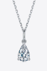 1 Carat Moissanite 925 Sterling Silver Necklace - Admiresty