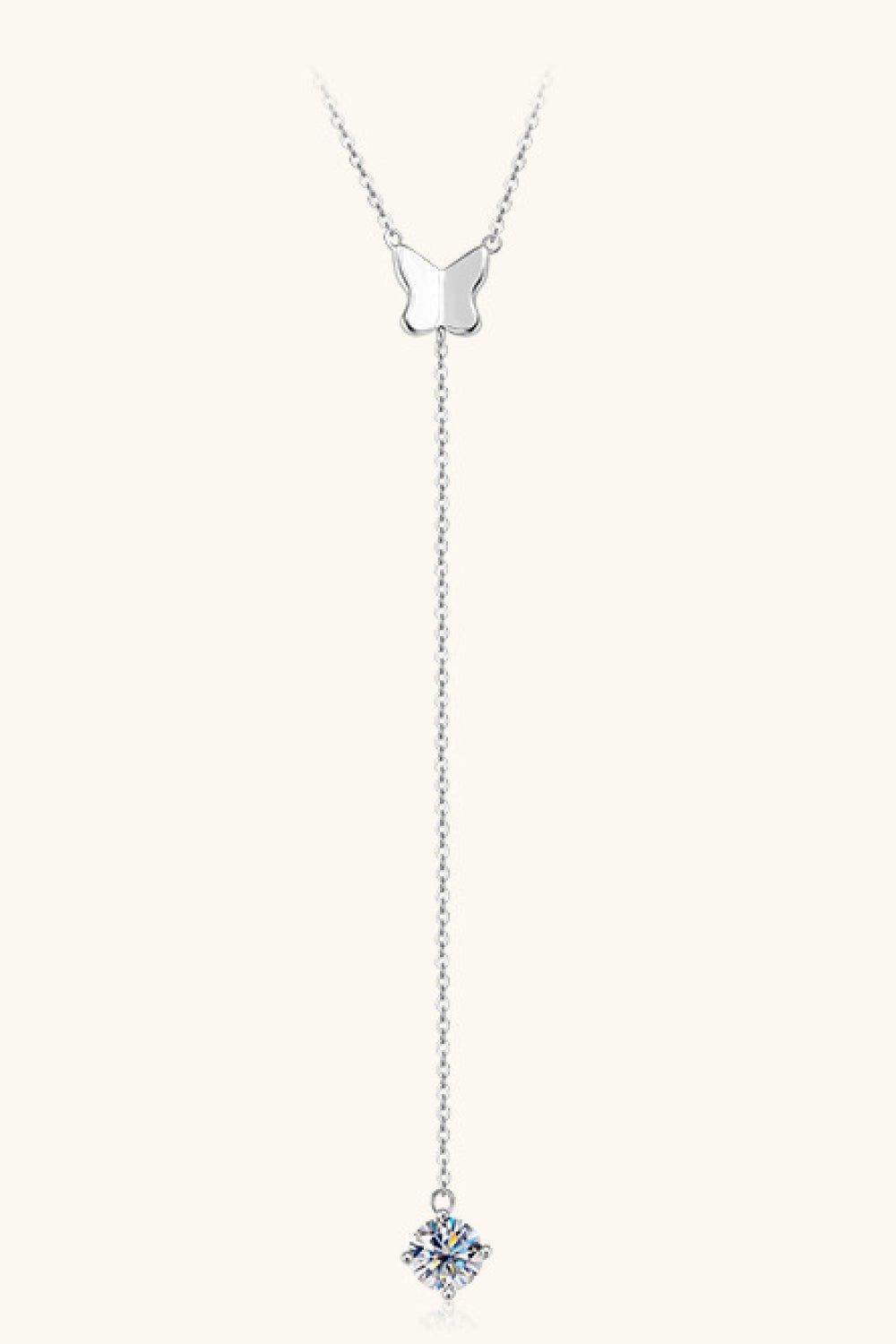 1 Carat Moissanite 925 Sterling Silver Necklace - Admiresty