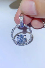 1 Carat Moissanite 925 Sterling Silver Necklace - Admiresty