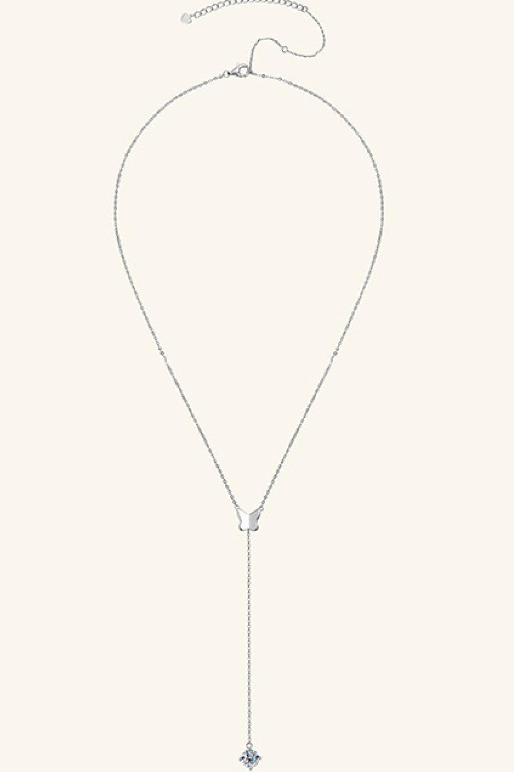 1 Carat Moissanite 925 Sterling Silver Necklace - Admiresty