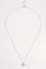 925 Sterling Silver Zircon Maple Leaf Necklace - Admiresty