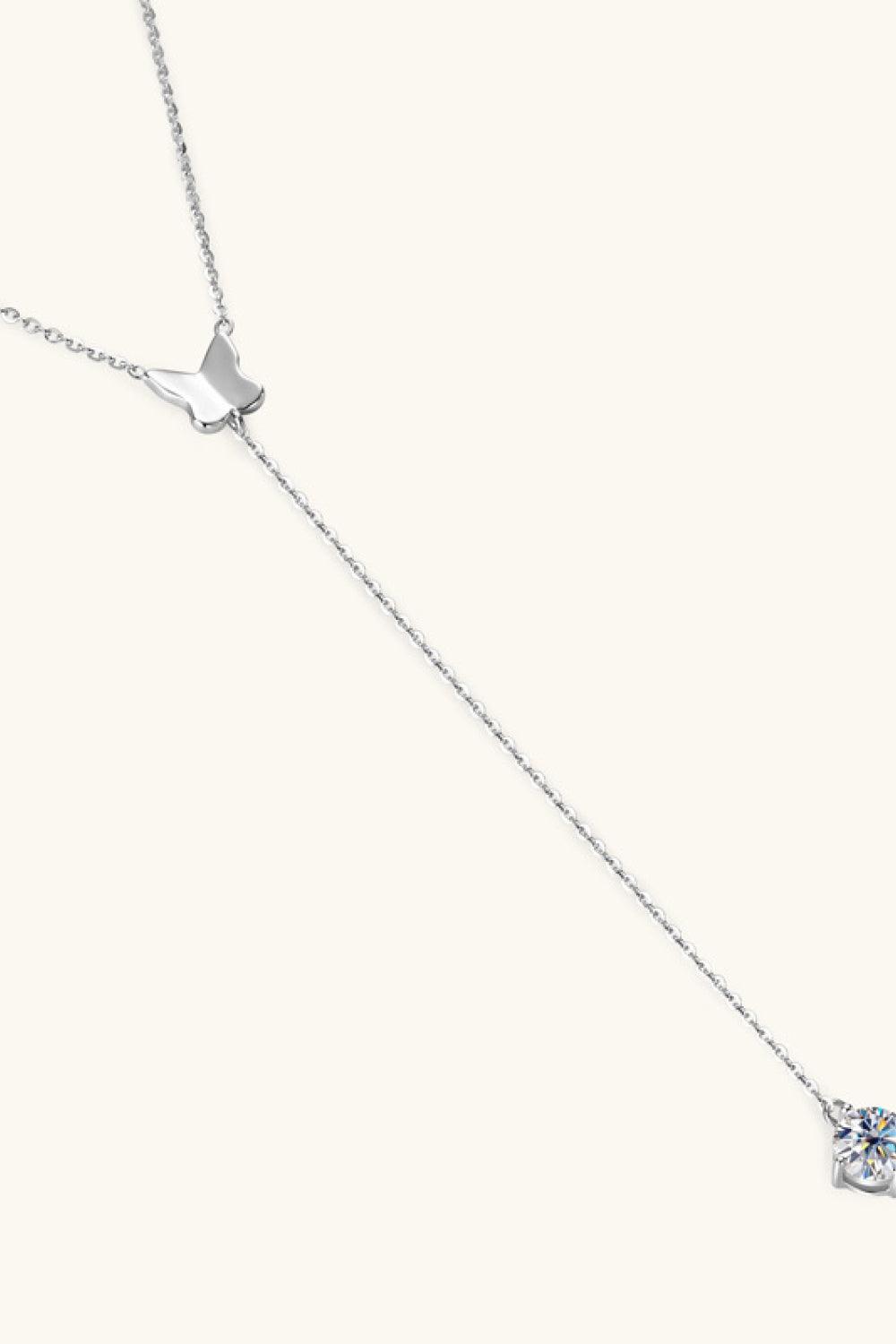 1 Carat Moissanite 925 Sterling Silver Necklace - Admiresty