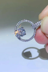 1 Carat Moissanite 925 Sterling Silver Necklace - Admiresty