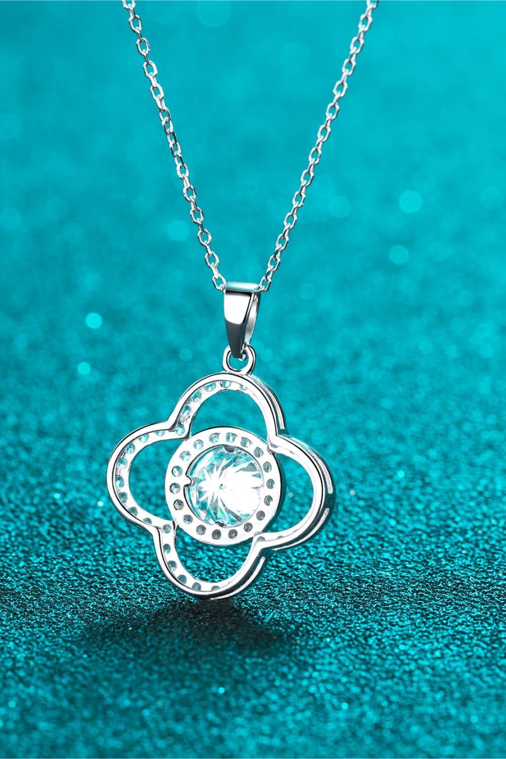 1 Carat Moissanite 925 Sterling Silver Necklace - Admiresty